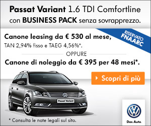 Volkswagen 2014 Convenzione Verticale FNAARC - 300x250 Pixels