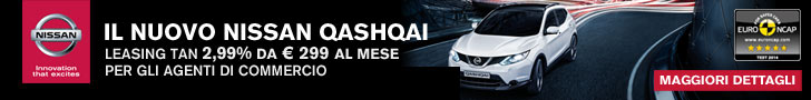 Nissan Italia Campagna 01.2014 Omaggio Qashqai Leasing Agenti - 728x90 Pixels